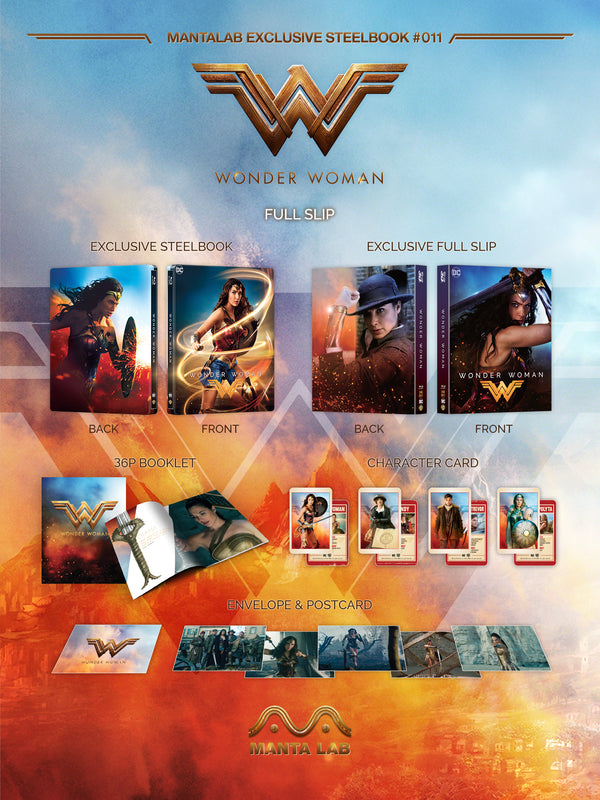 [ME#11] WONDER WOMAN STEELBOOK (FULL SLIP)(2D+3D)