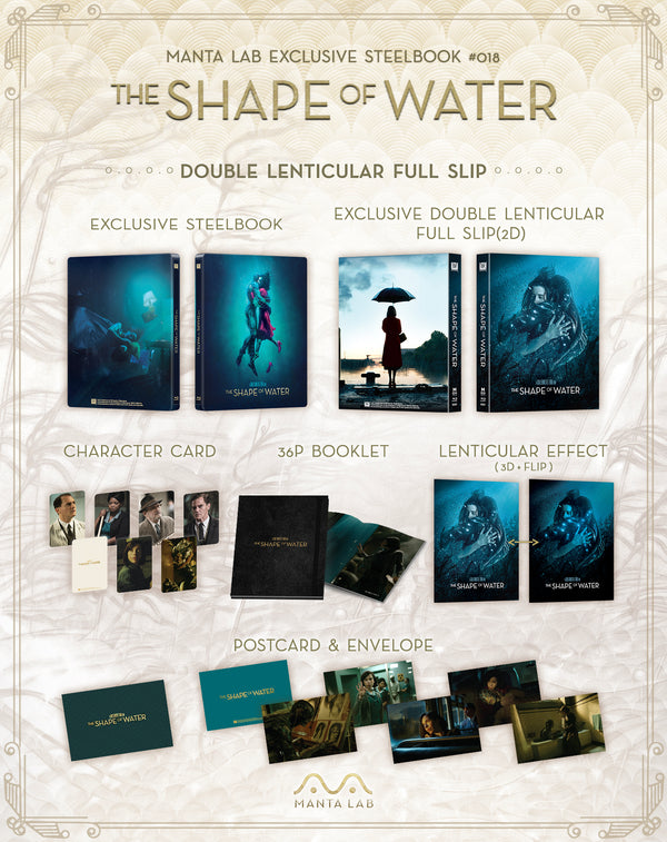 [ME#18] The Shape of Water Steelbook (Double Lenticular Full Slip)(2D)