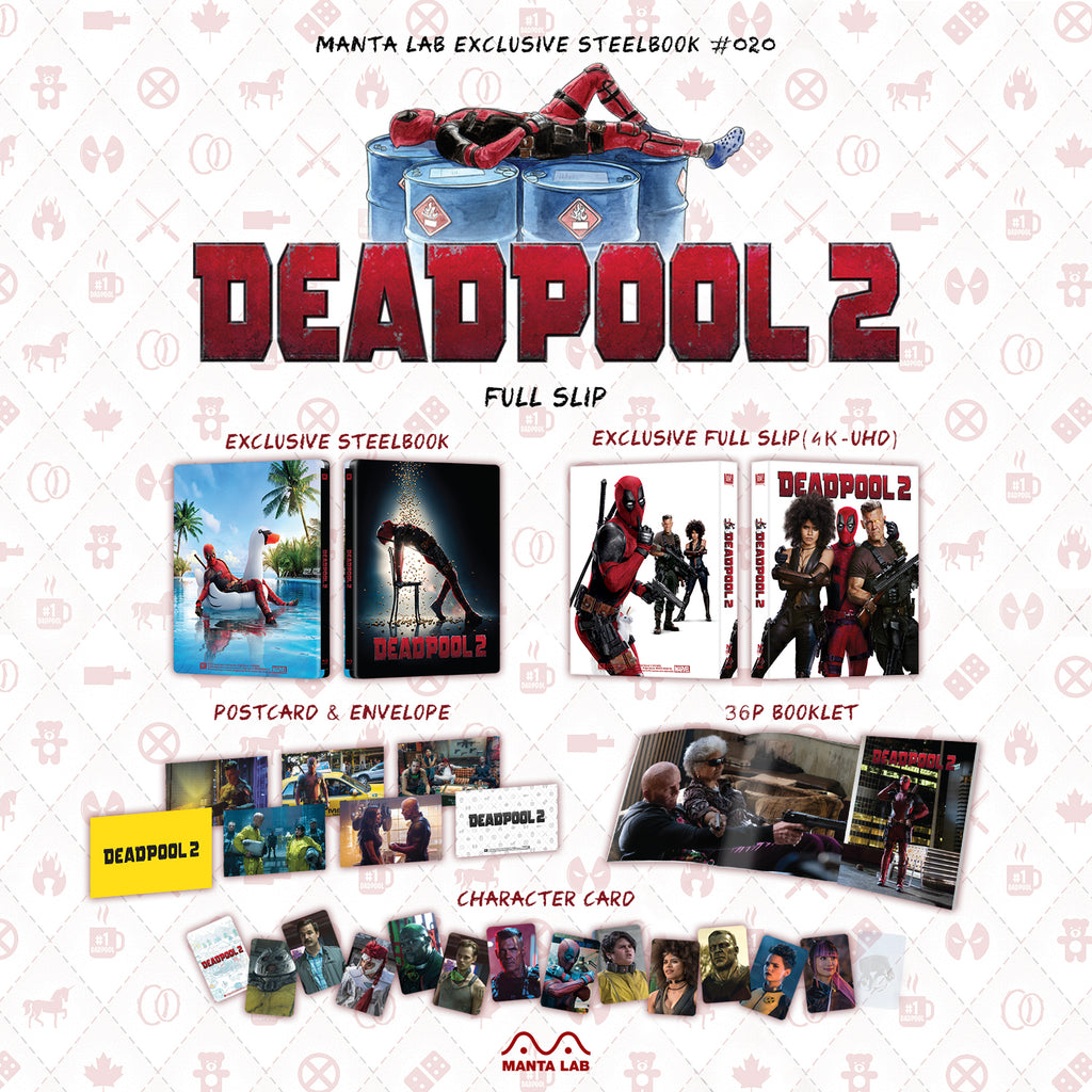 [ME#20] Deadpool 2 Steelbook (Full Slip)(2D+UHDx2) - Manta Lab