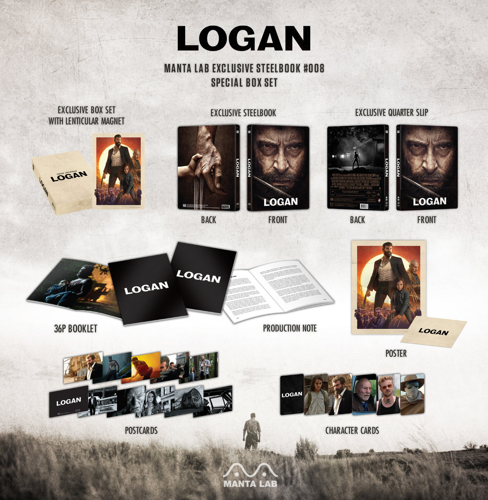 [ME#8] Logan Steelbook (Special Box Set)(2Disc)(Theatrical + Noir Edition)